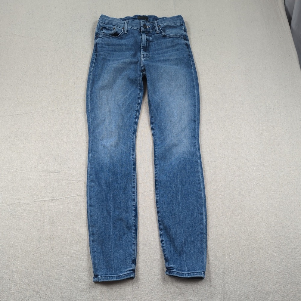 Mother Jeans Womens 26 Blue Looker Ankle Skinny We The Animals